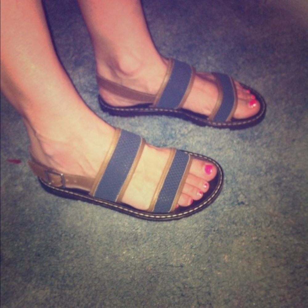 Marni leather minimalist Arizona style wide strap Greek Grecian flat sandals